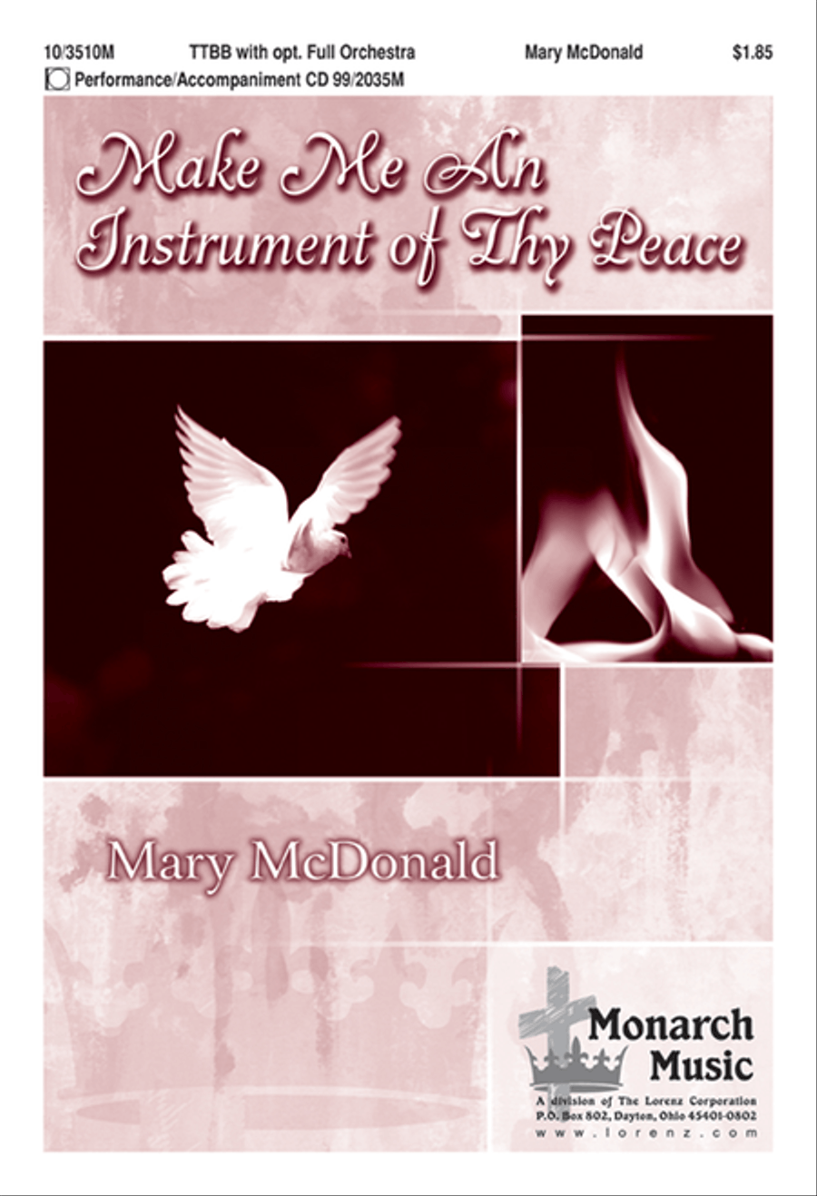 Make Me An Instrument of Thy Peace TTBB scores gallery preview page 1
