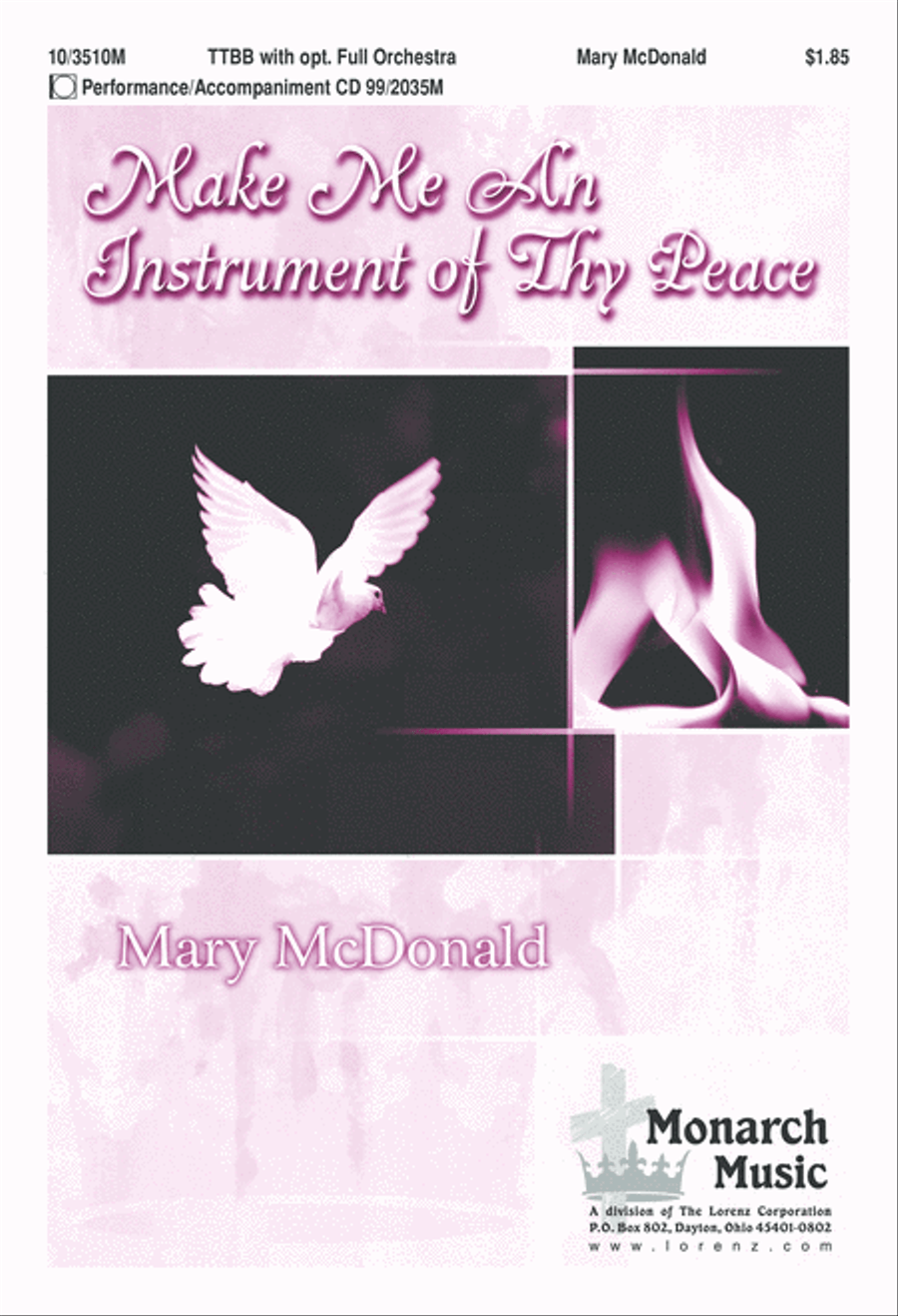 Make Me An Instrument of Thy Peace TTBB scores gallery preview page 2