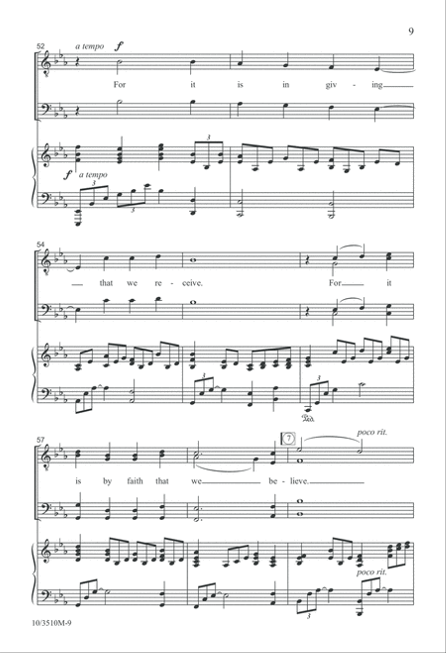 Make Me An Instrument of Thy Peace TTBB scores gallery preview page 10