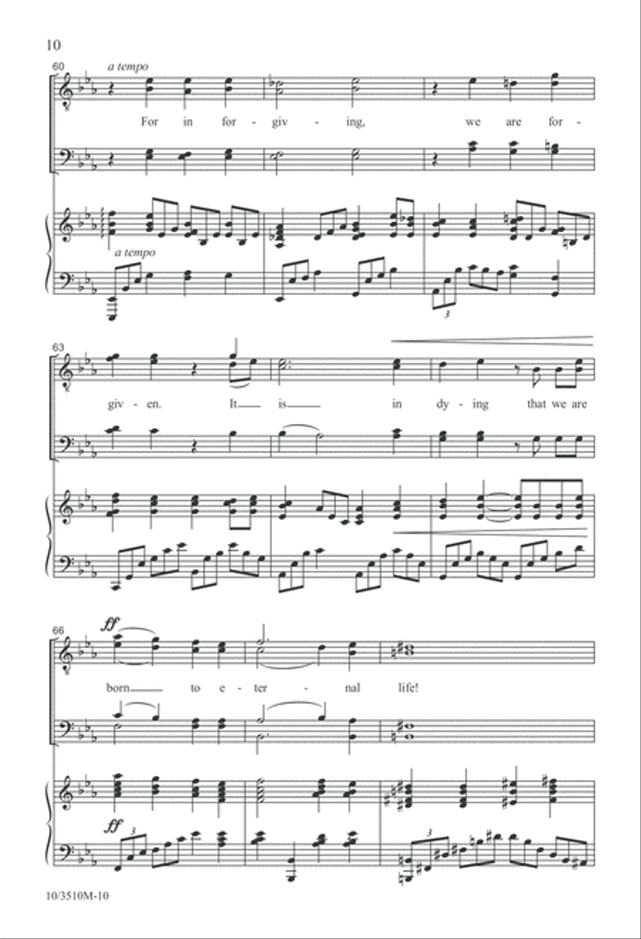 Make Me An Instrument of Thy Peace TTBB scores gallery preview page 11