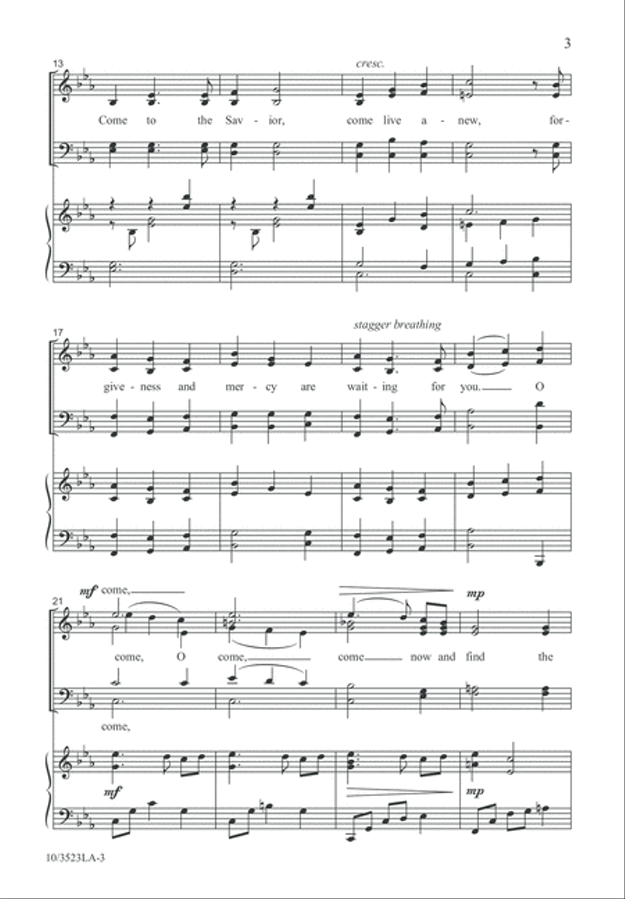 Come to the Table Come to the Table 4-Part scores gallery preview page 4