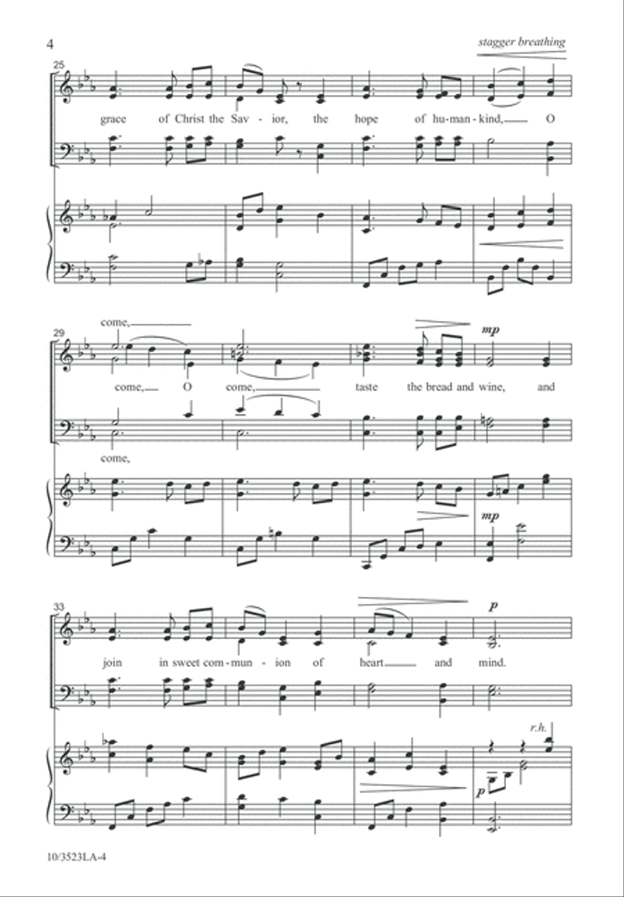 Come to the Table Come to the Table 4-Part scores gallery preview page 5
