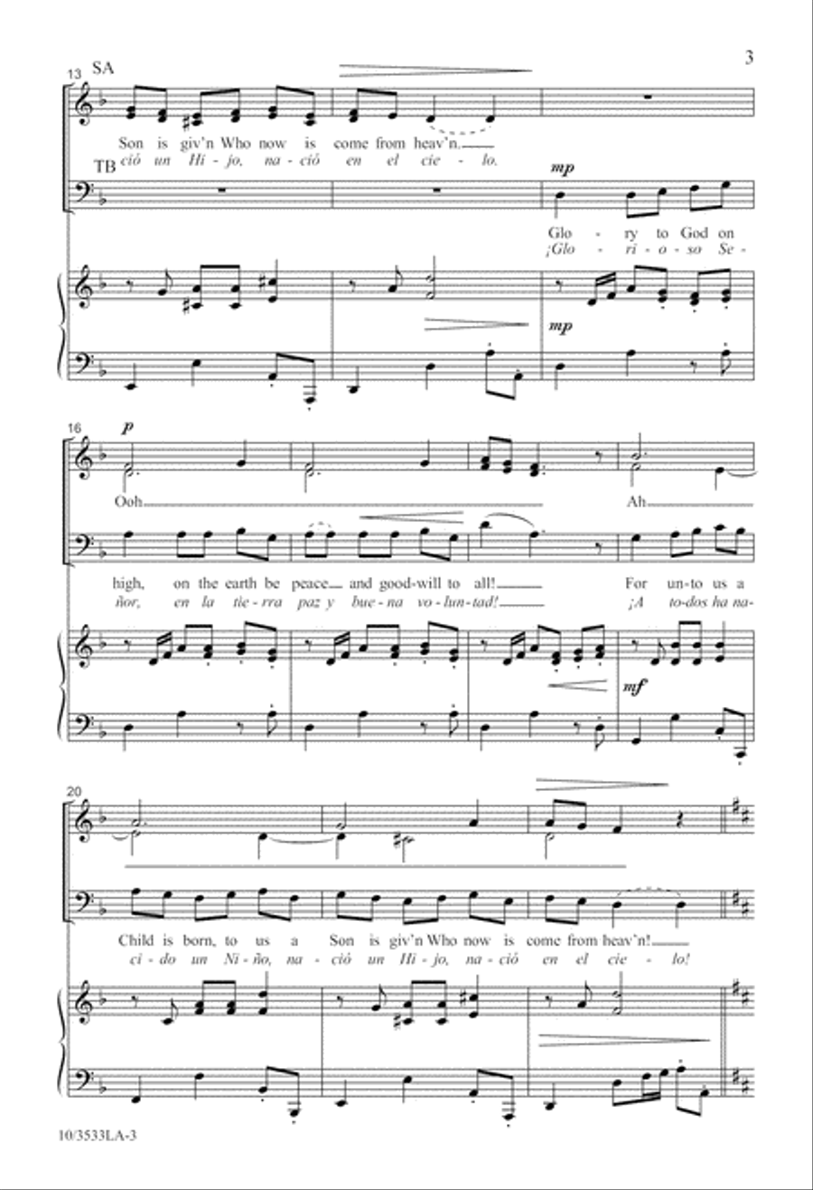 A Christmas Gloria 4-Part scores gallery preview page 4