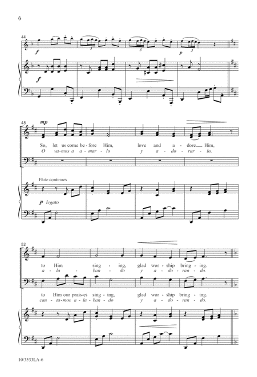 A Christmas Gloria 4-Part scores gallery preview page 7