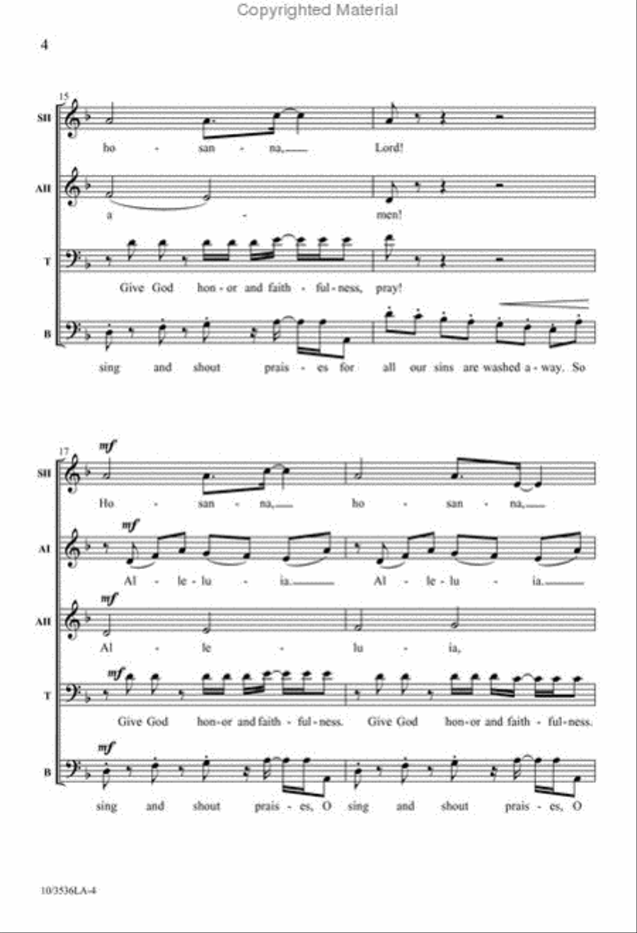 Sing and Shout Praises! Sing and Shout Praises! SSAATB scores gallery preview page 4