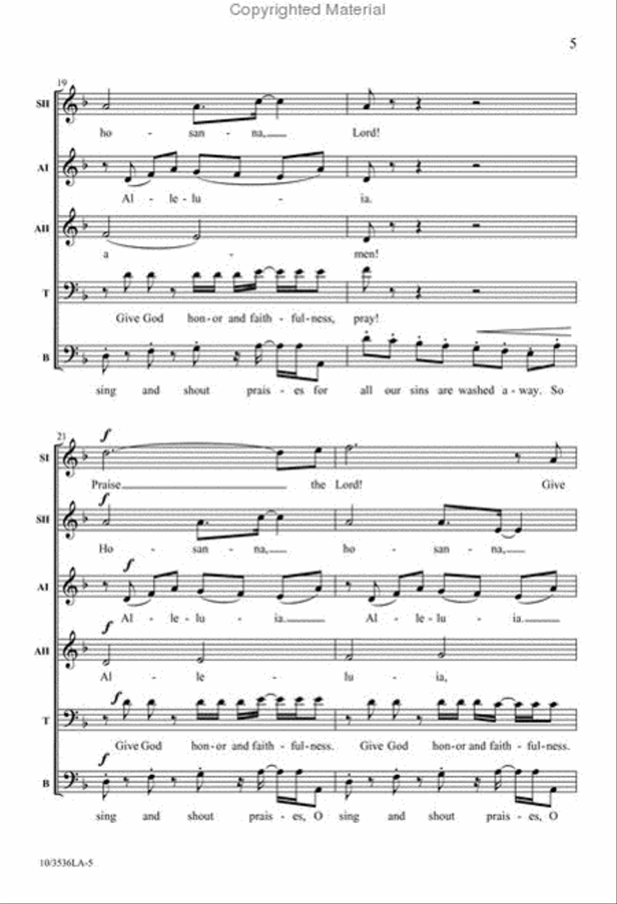 Sing and Shout Praises! Sing and Shout Praises! SSAATB scores gallery preview page 5