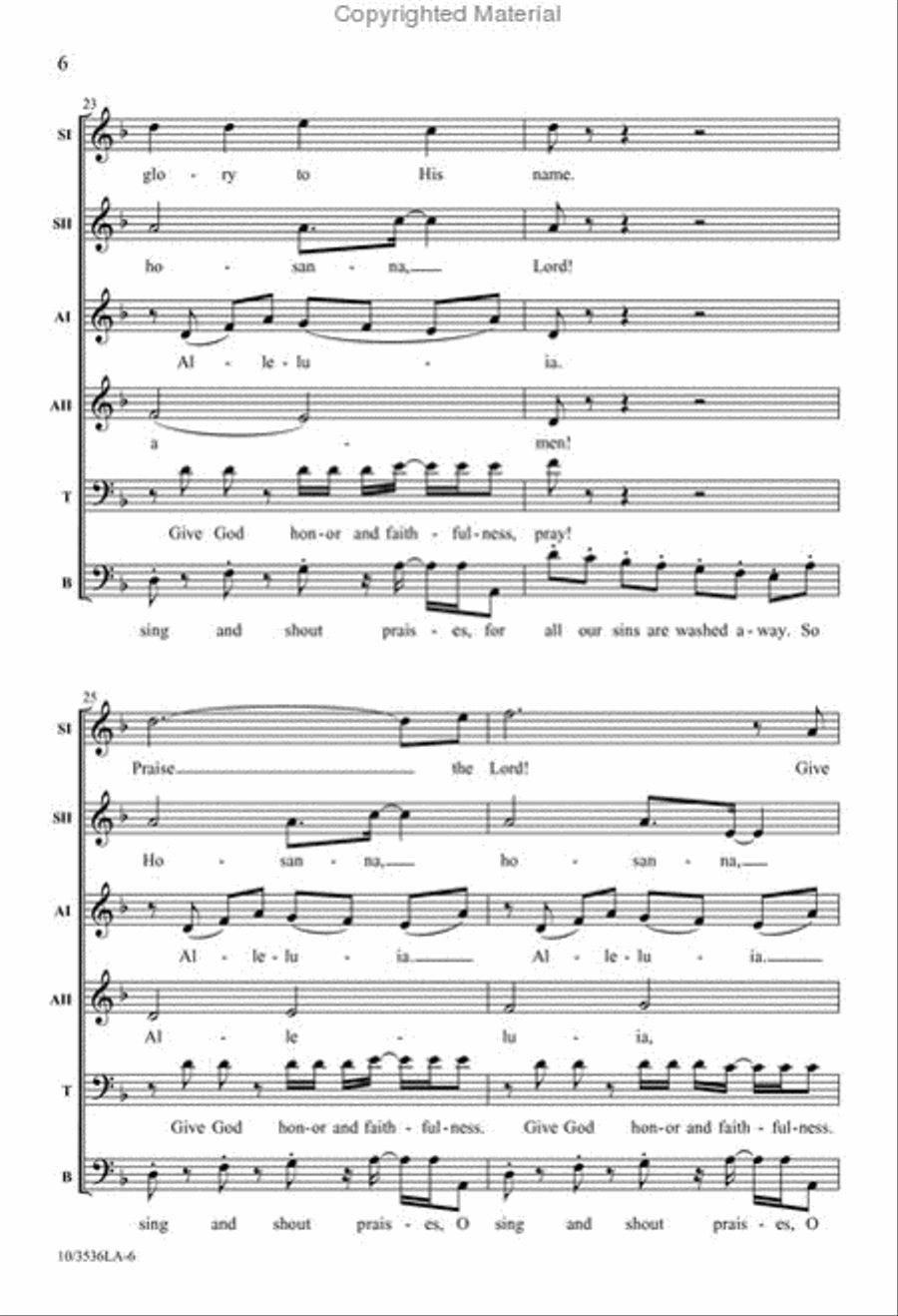 Sing and Shout Praises! Sing and Shout Praises! SSAATB scores gallery preview page 6
