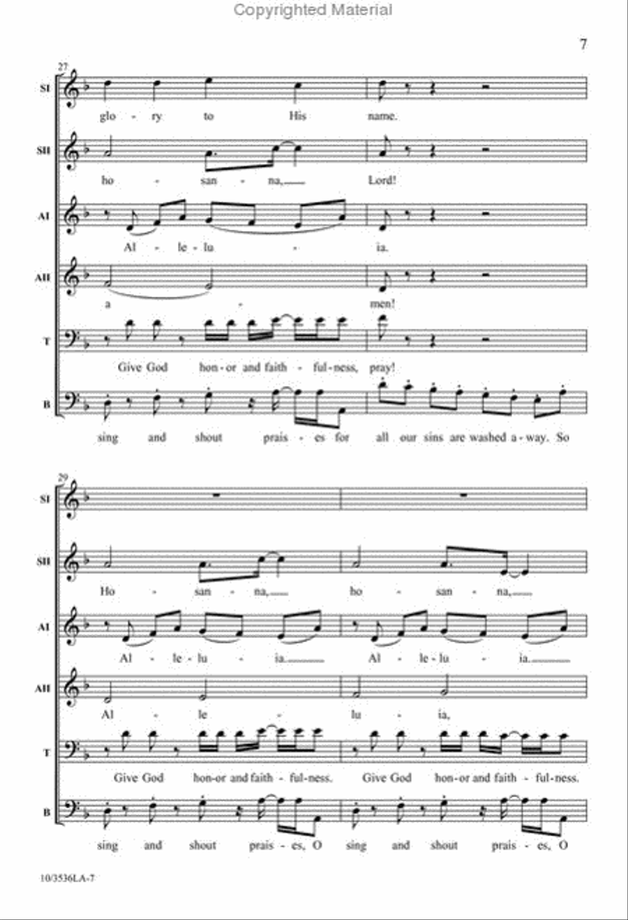 Sing and Shout Praises! Sing and Shout Praises! SSAATB scores gallery preview page 7