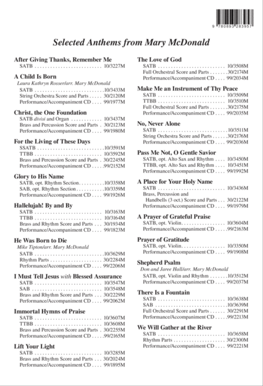 I Must Tell Jesus with Blessed Assurance 3-Part scores gallery preview page 13