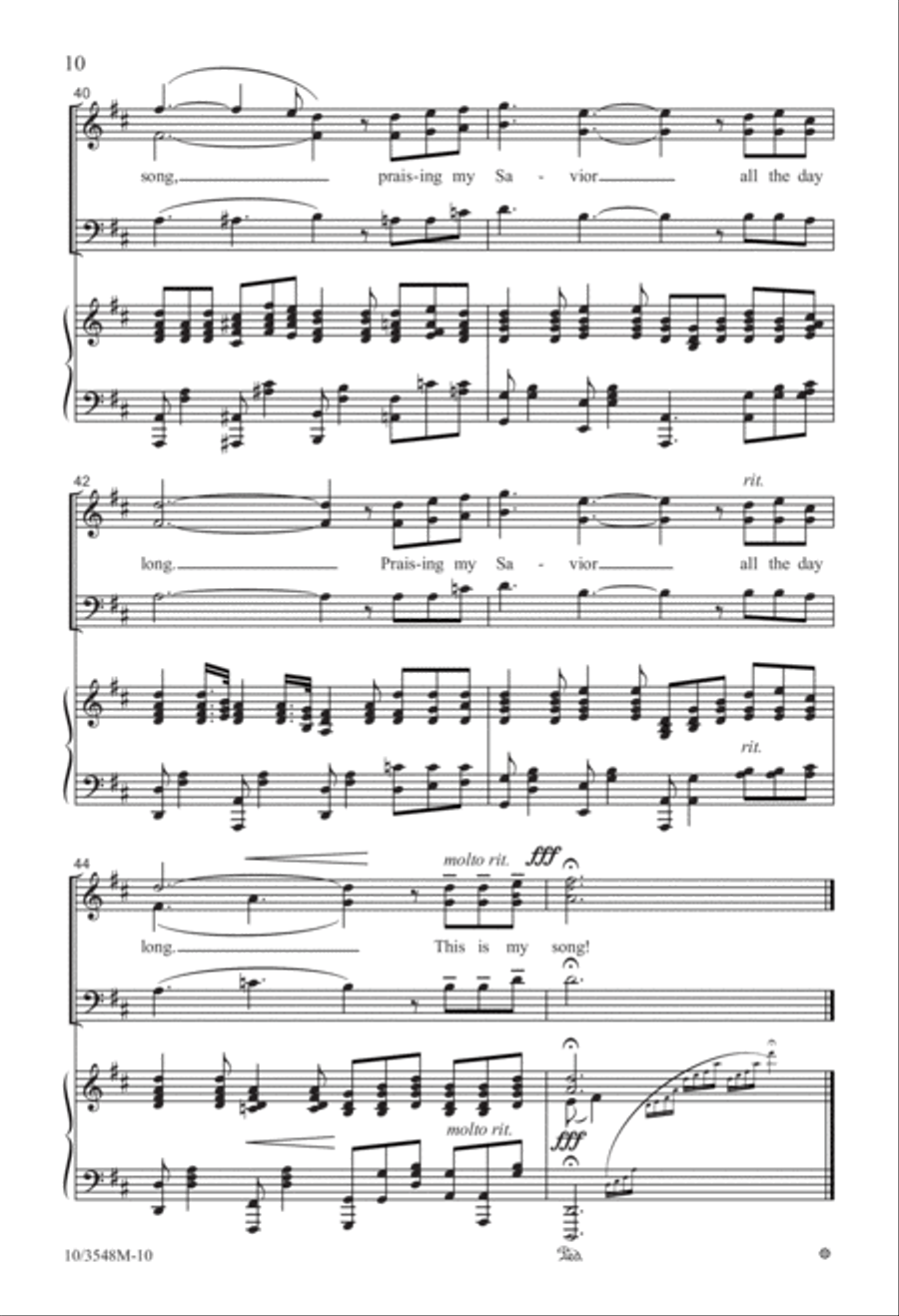 I Must Tell Jesus with Blessed Assurance 3-Part scores gallery preview page 11