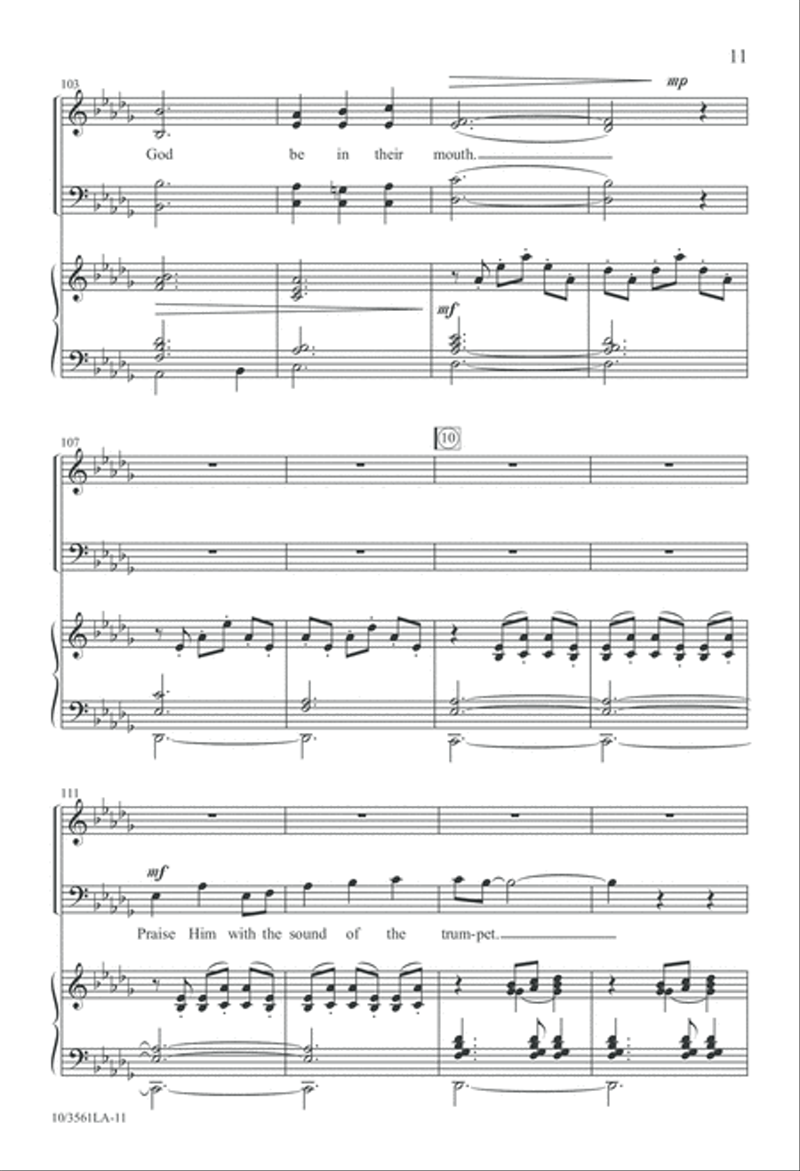 The High Praises of God The High Praises of God 4-Part scores gallery preview page 12