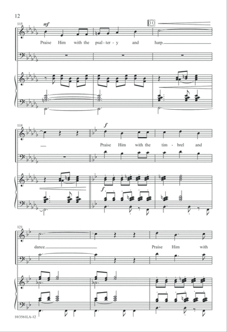 The High Praises of God The High Praises of God 4-Part scores gallery preview page 13