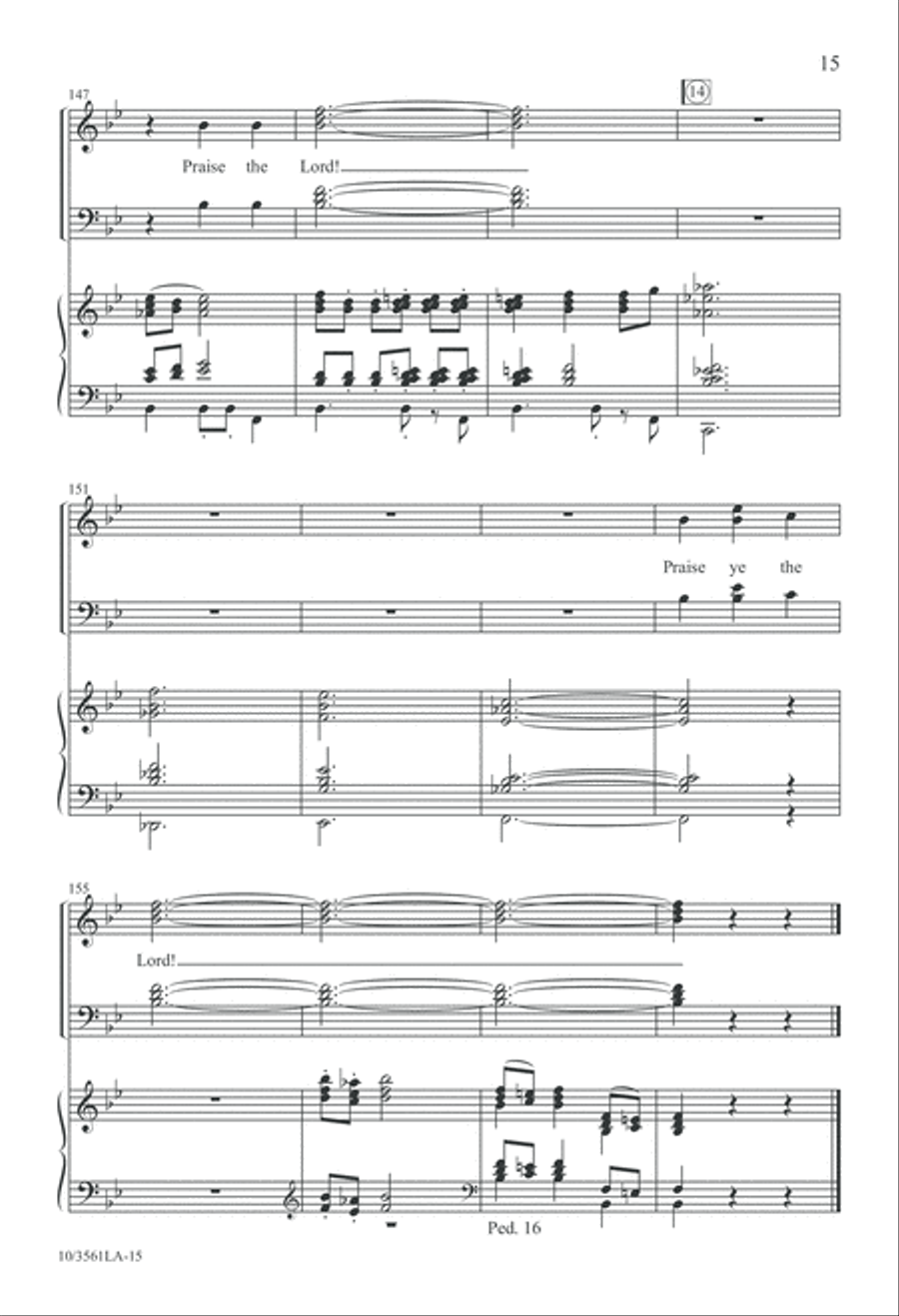 The High Praises of God The High Praises of God 4-Part scores gallery preview page 16