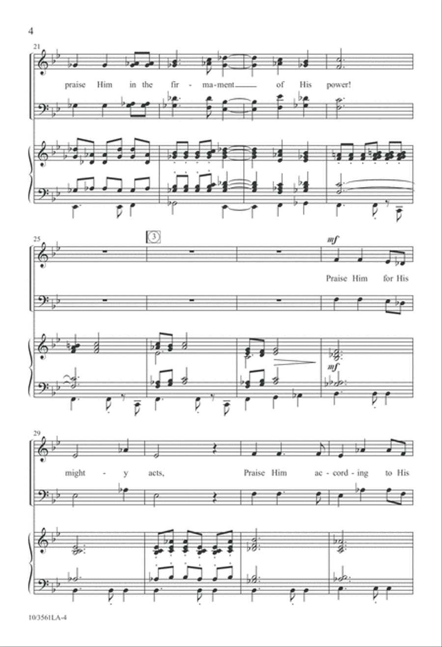 The High Praises of God The High Praises of God 4-Part scores gallery preview page 5