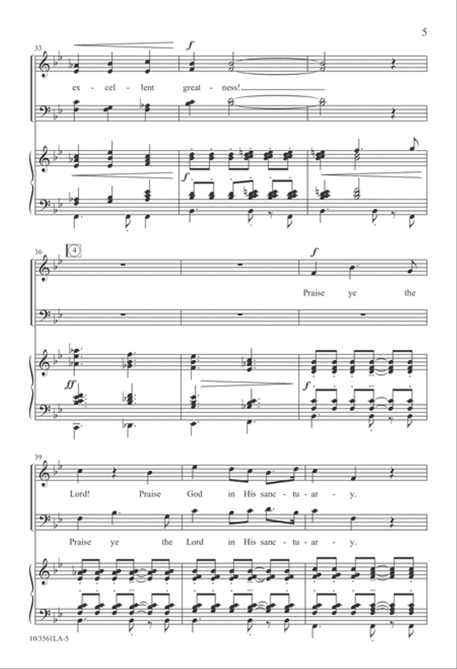 The High Praises of God The High Praises of God 4-Part scores gallery preview page 6