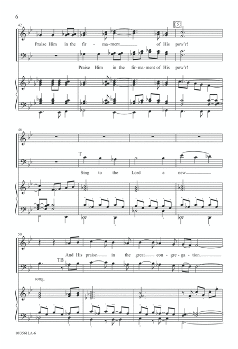 The High Praises of God The High Praises of God 4-Part scores gallery preview page 7