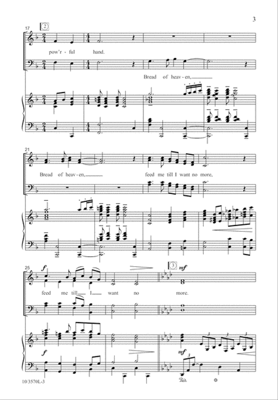 Guide Me, O Thou Great Jehovah 4-Part scores gallery preview page 4