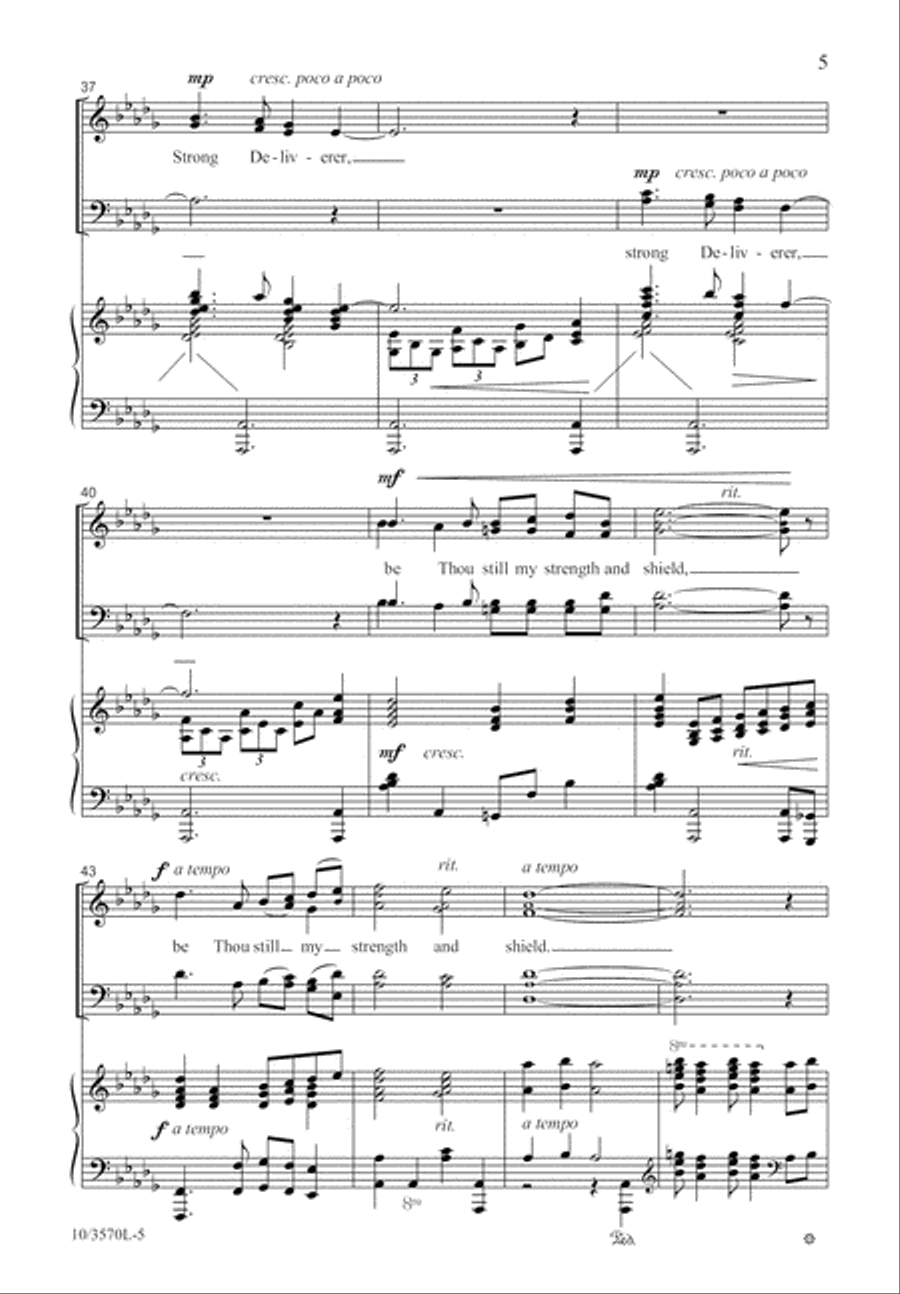 Guide Me, O Thou Great Jehovah 4-Part scores gallery preview page 6