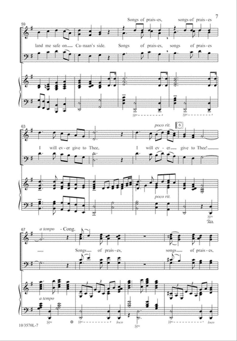 Guide Me, O Thou Great Jehovah 4-Part scores gallery preview page 8