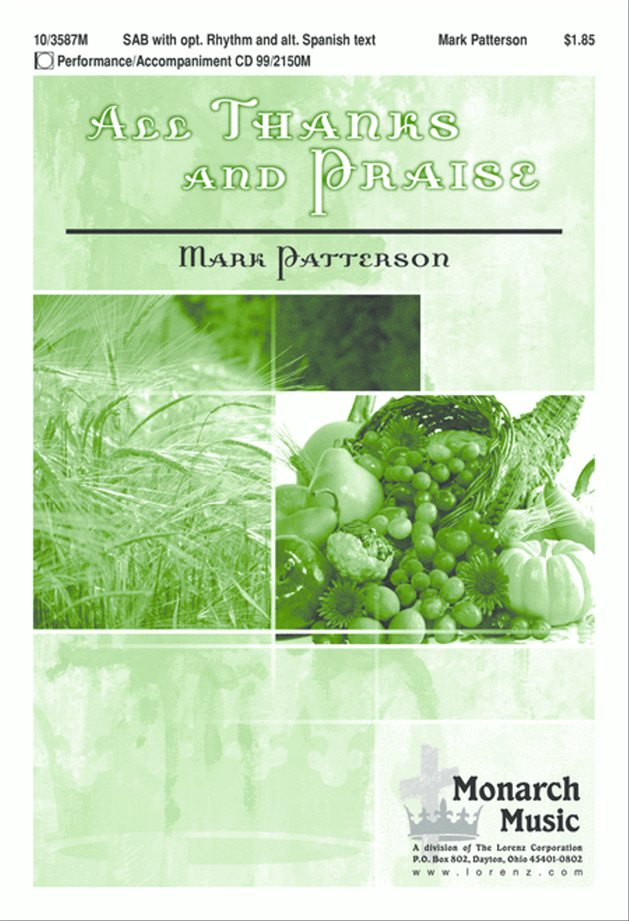 All Thanks and Praise All Thanks and Praise 3-Part scores gallery preview page 2