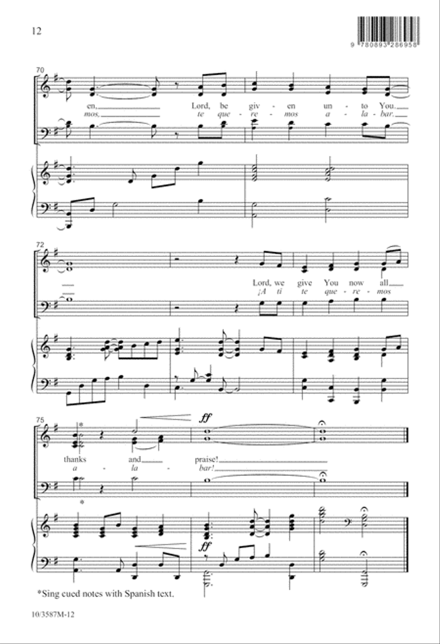 All Thanks and Praise All Thanks and Praise 3-Part scores gallery preview page 13