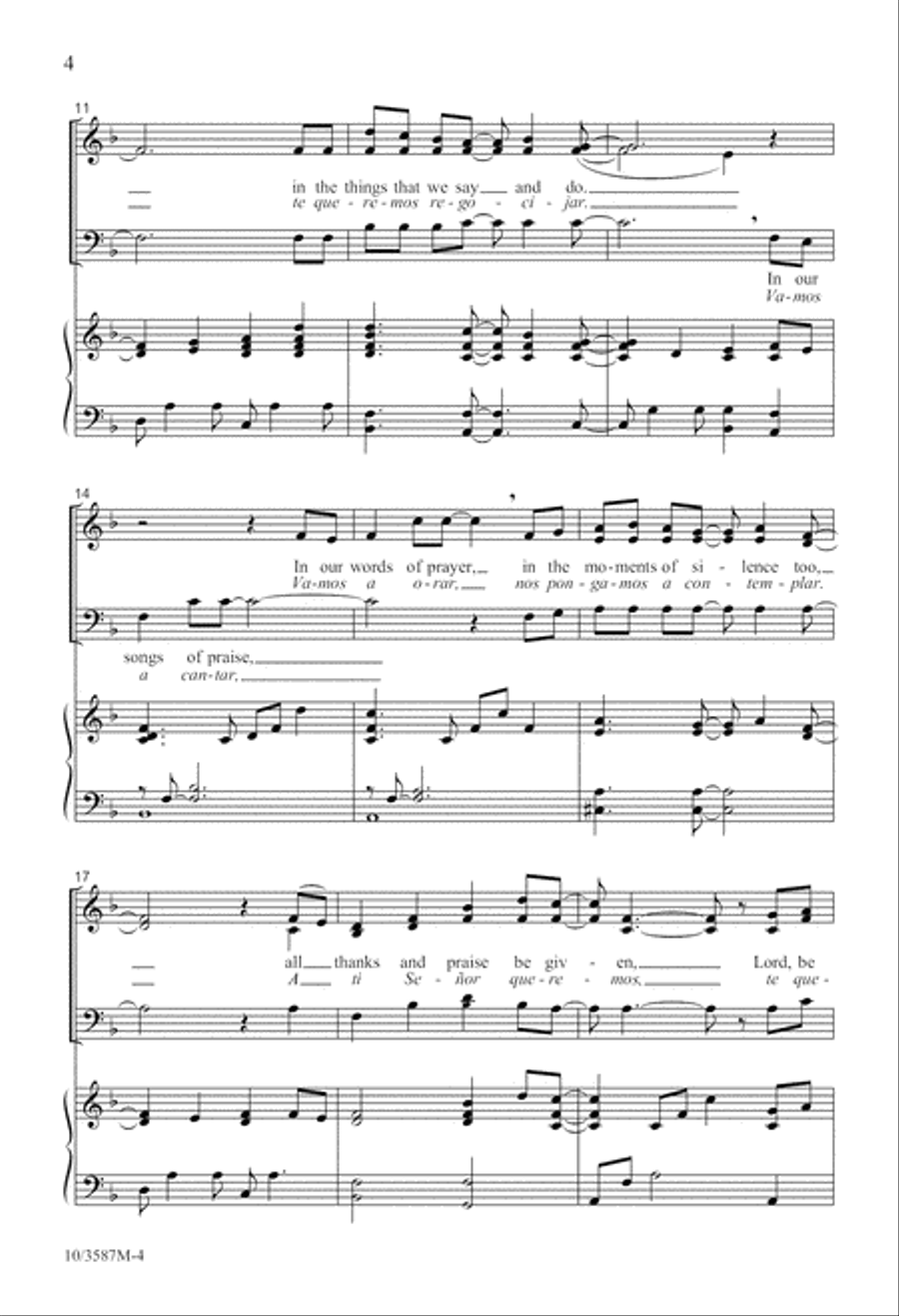 All Thanks and Praise All Thanks and Praise 3-Part scores gallery preview page 5