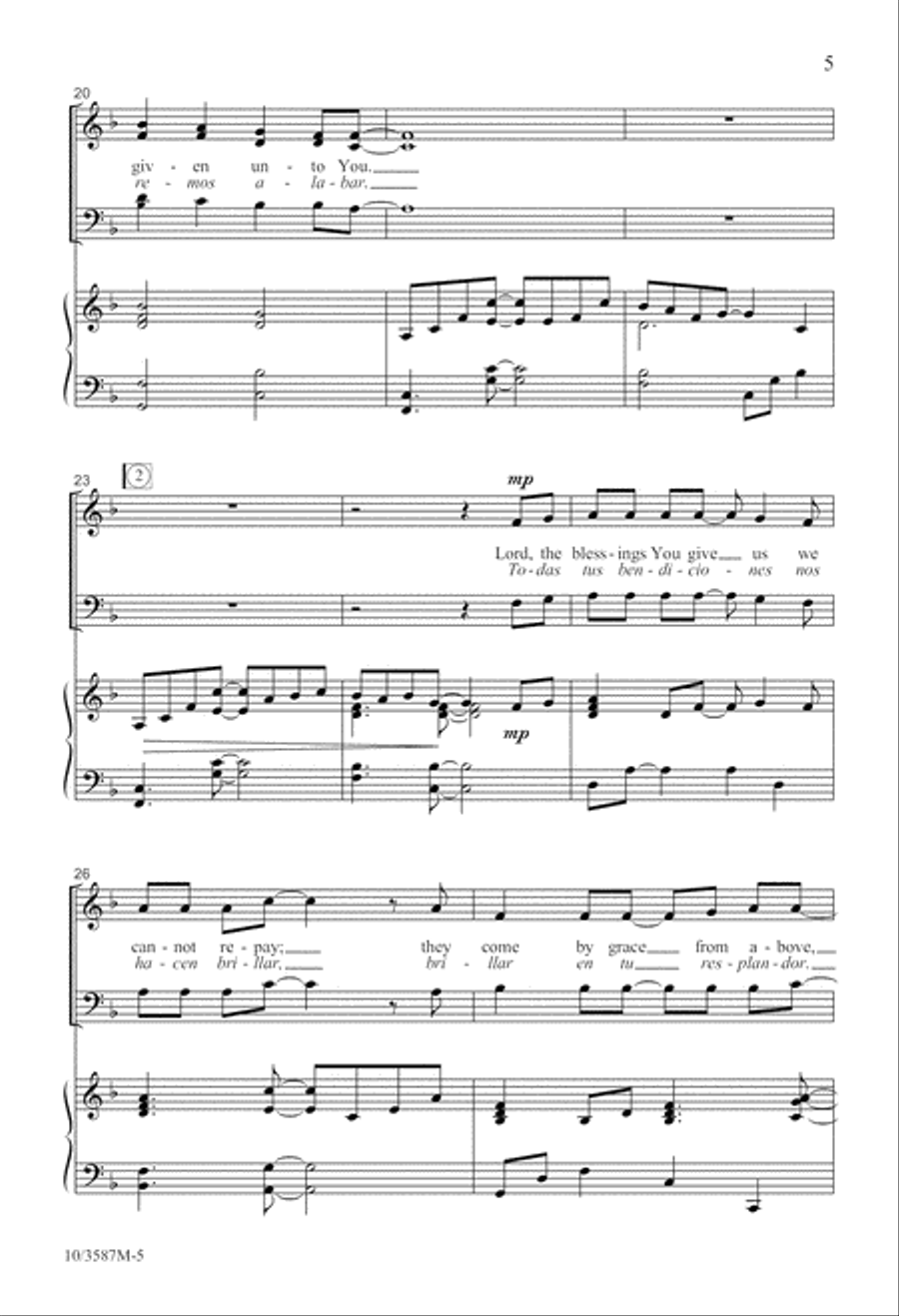 All Thanks and Praise All Thanks and Praise 3-Part scores gallery preview page 6