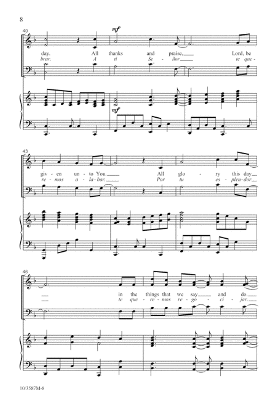All Thanks and Praise All Thanks and Praise 3-Part scores gallery preview page 9