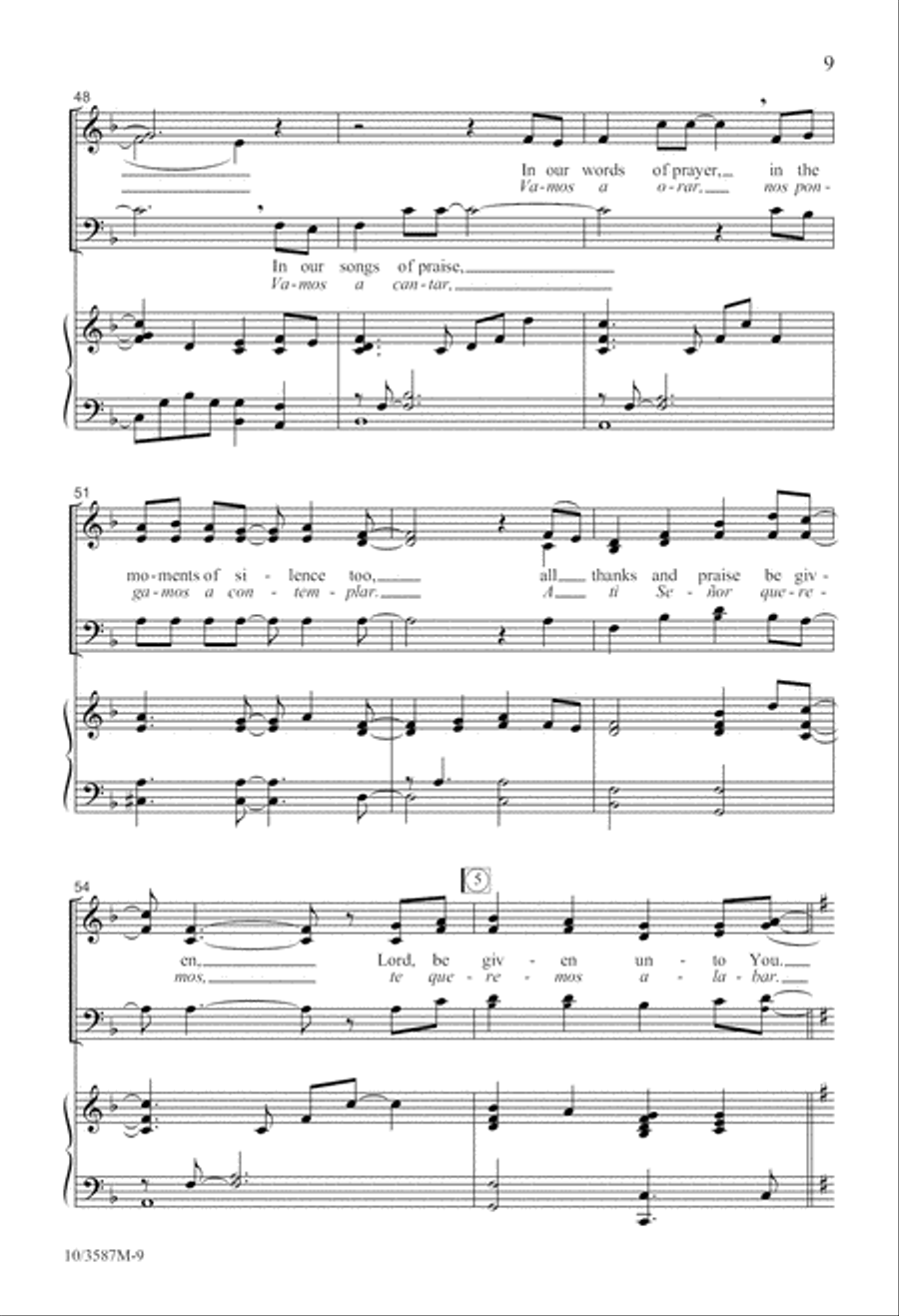 All Thanks and Praise All Thanks and Praise 3-Part scores gallery preview page 10