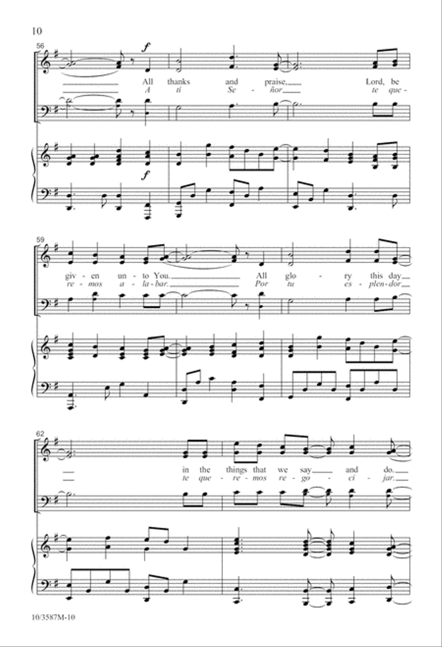 All Thanks and Praise All Thanks and Praise 3-Part scores gallery preview page 11
