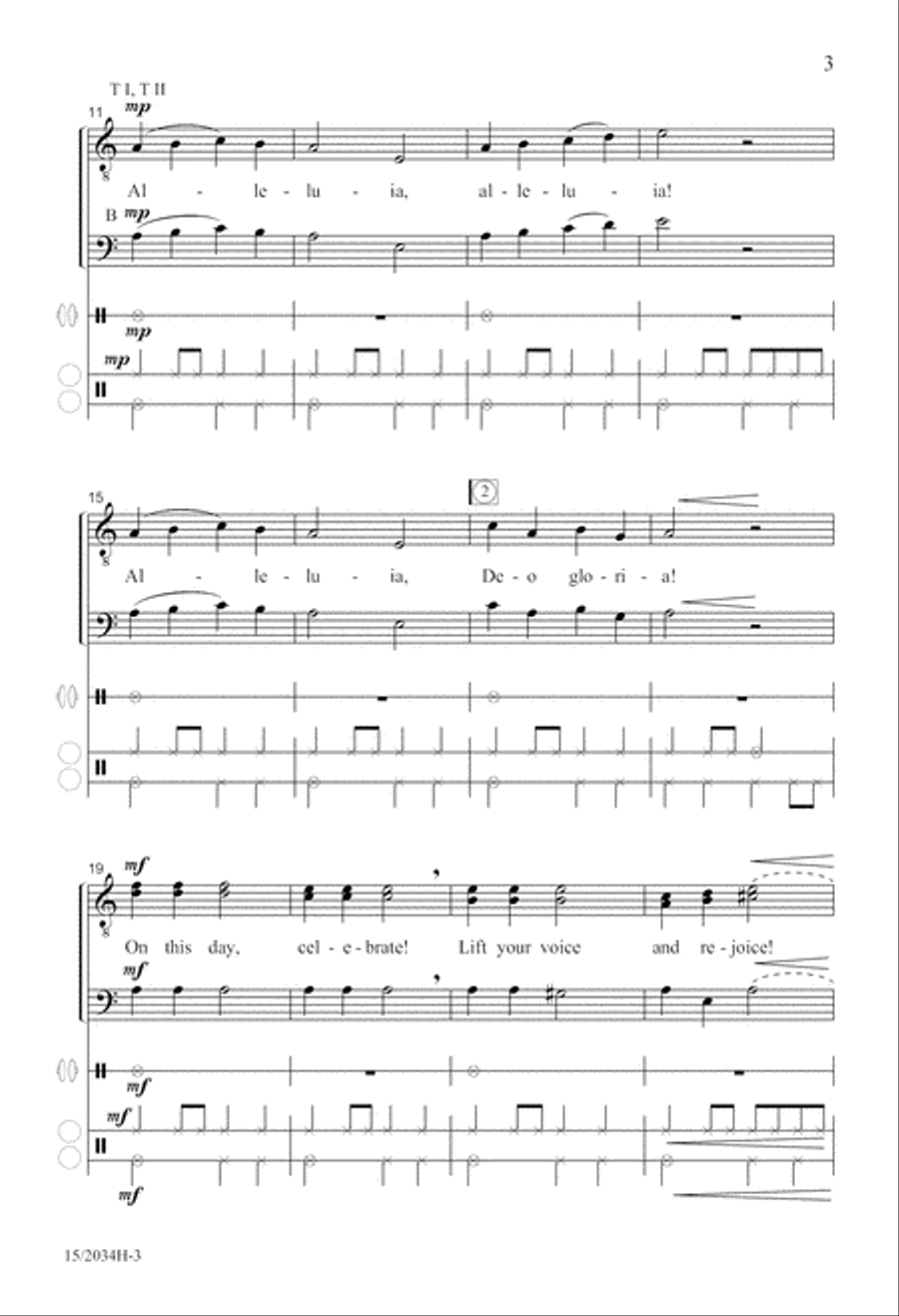 Processional Alleluia Processional Alleluia TTB scores gallery preview page 4