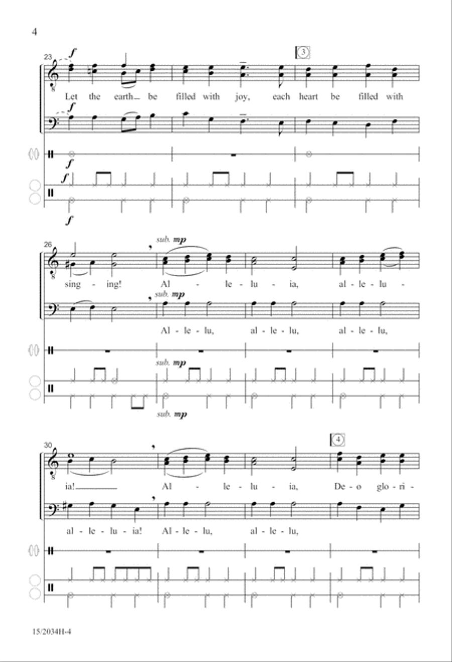 Processional Alleluia Processional Alleluia TTB scores gallery preview page 5