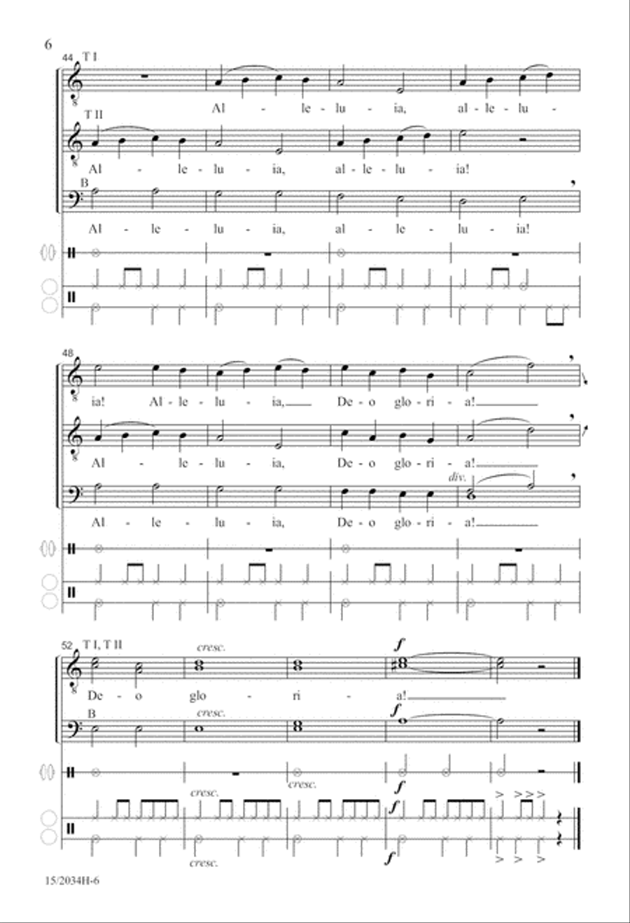 Processional Alleluia Processional Alleluia TTB scores gallery preview page 7