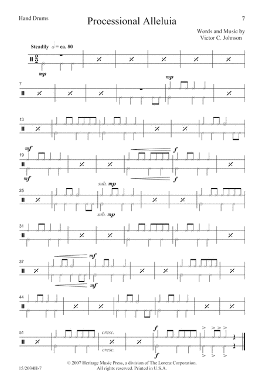 Processional Alleluia Processional Alleluia TTB scores gallery preview page 8