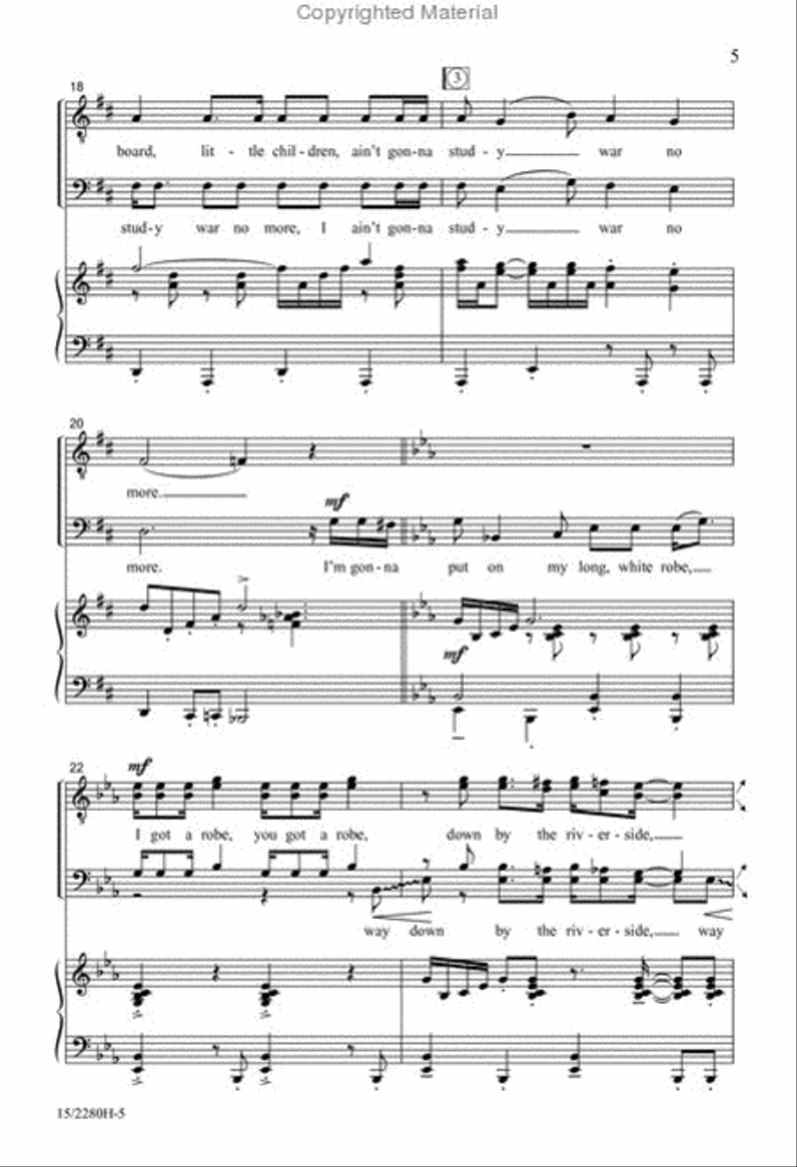 Spiritual Jubilee TTBB scores gallery preview page 5