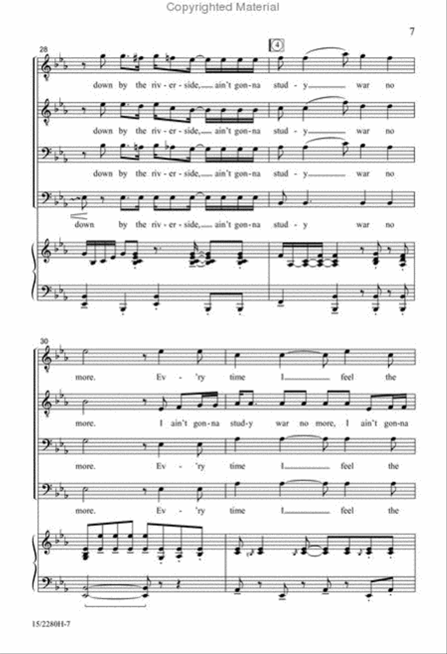 Spiritual Jubilee TTBB scores gallery preview page 7