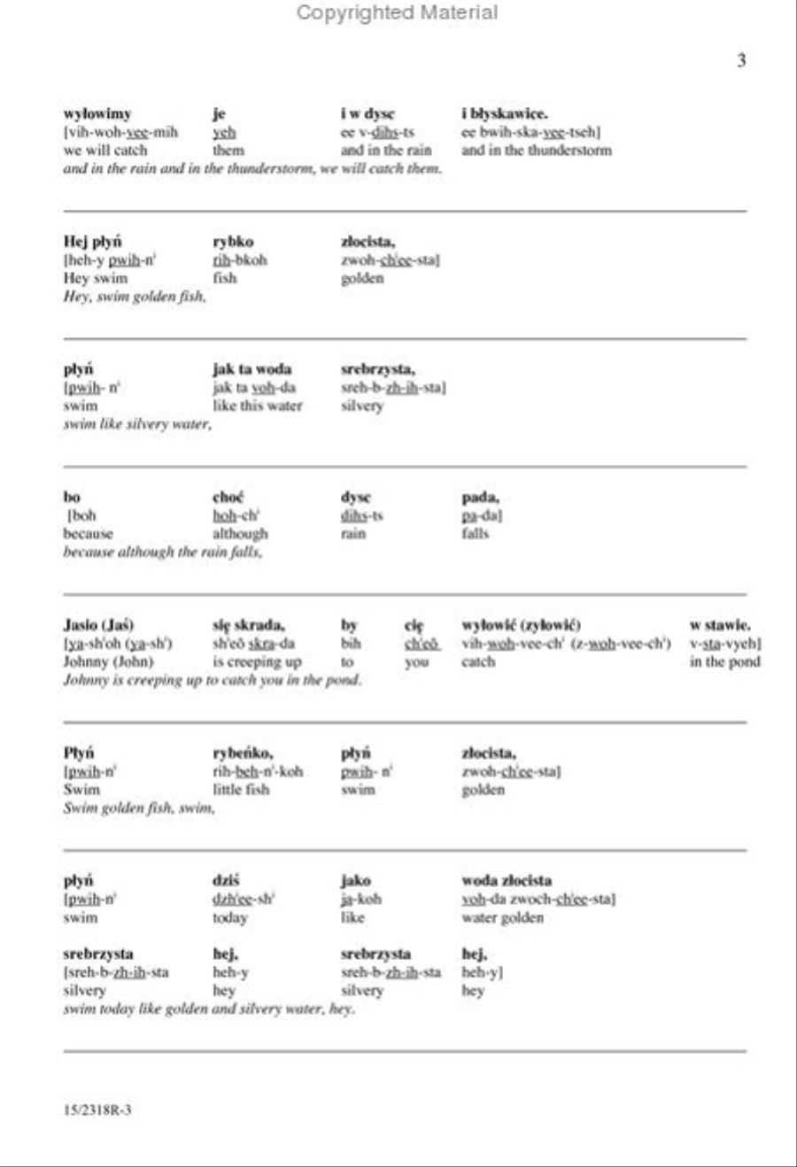 Som W Stawie Rybecki (Fish in the Pond) SSA scores gallery preview page 3