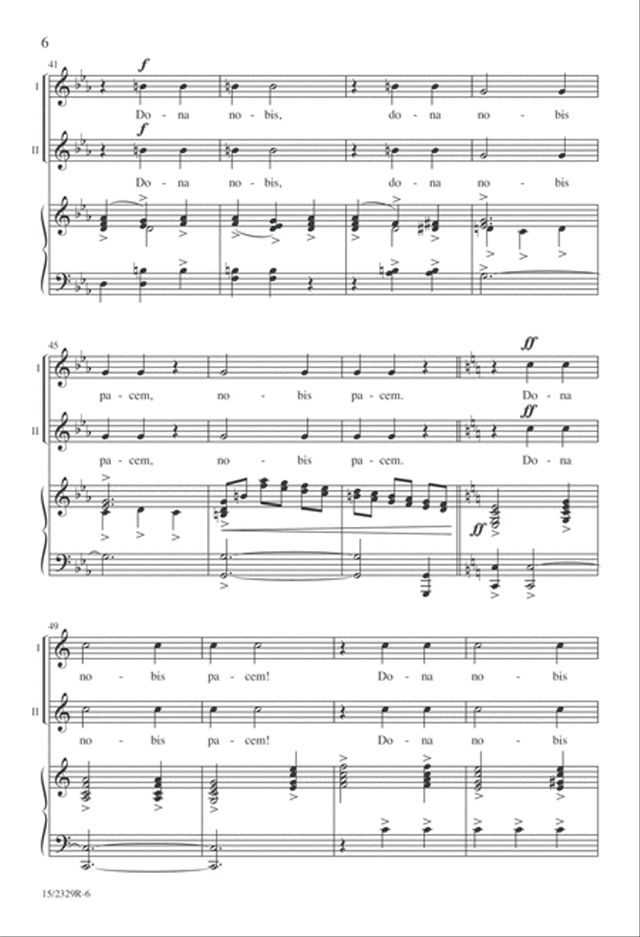 Dona Nobis Pacem Dona Nobis Pacem 2-Part scores gallery preview page 7