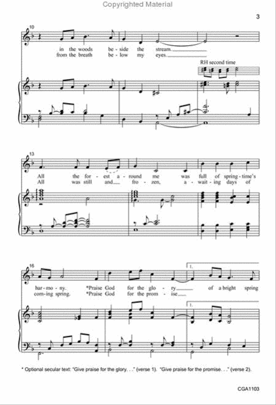 Song for the Seasons Unison Choir scores gallery preview page 3