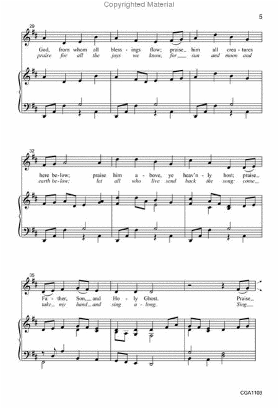 Song for the Seasons Unison Choir scores gallery preview page 5