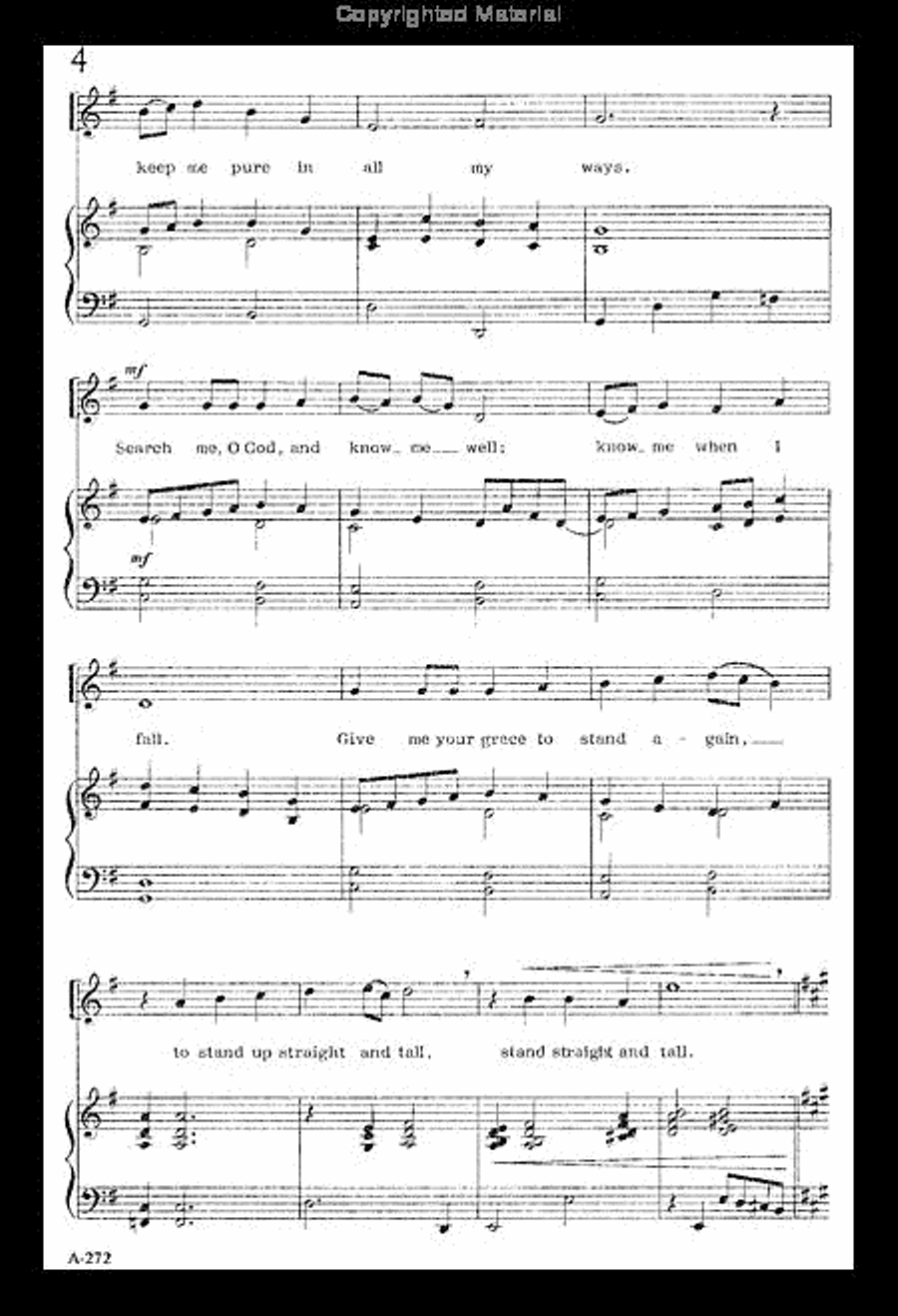Blessed Be My Lord Unison Choir scores gallery preview page 4