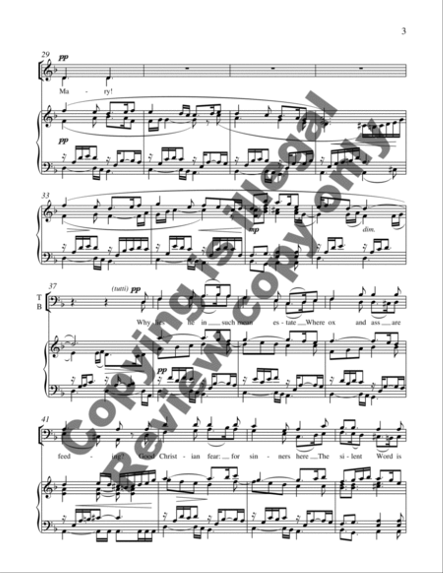 What Child is This? (Piano/Choral Score) 4-Part scores gallery preview page 8