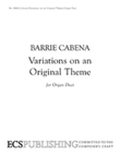 Variations on an Original Theme (Organ Duet)