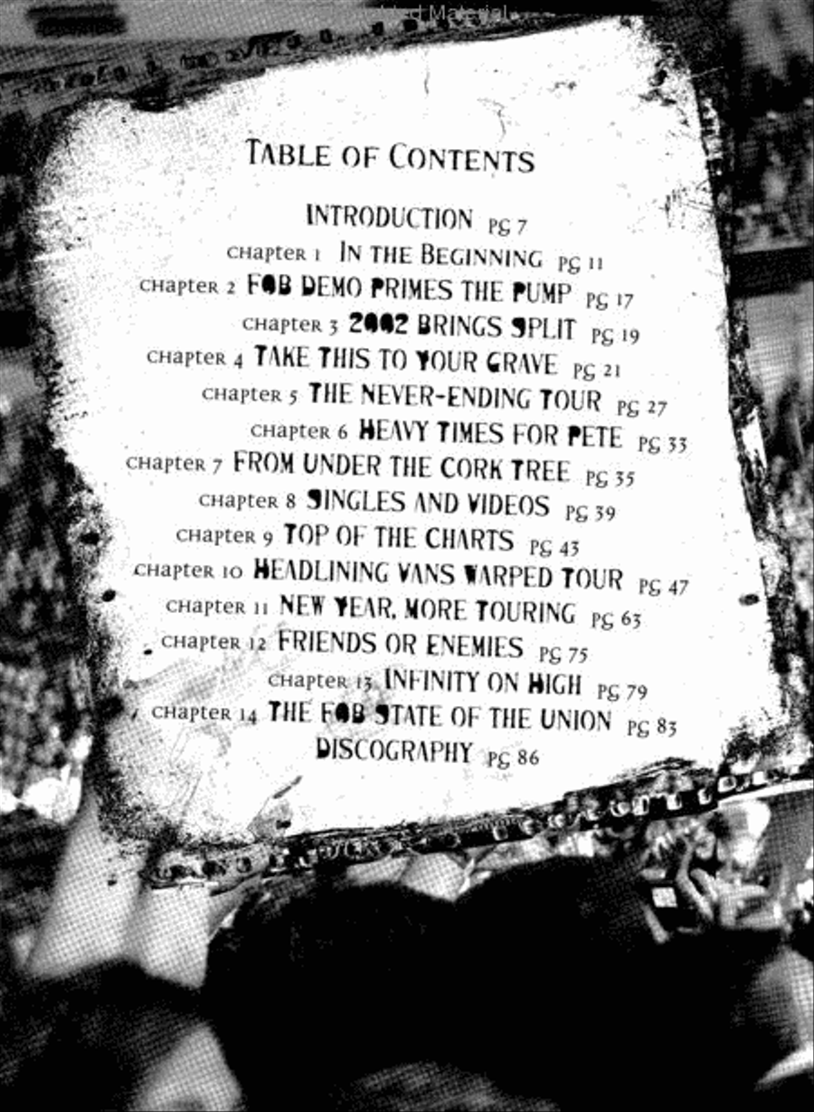 The Story of Fall Out Boy Collection / Songbook scores gallery preview page 2