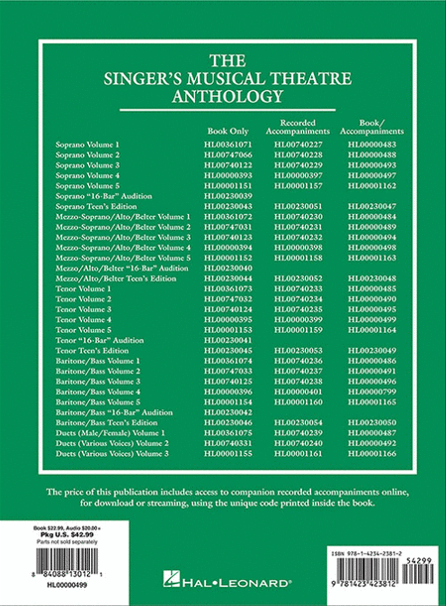 The Singer's Musical Theatre Anthology: Tenor, Volume 4 Tenor Voice scores gallery preview page 5