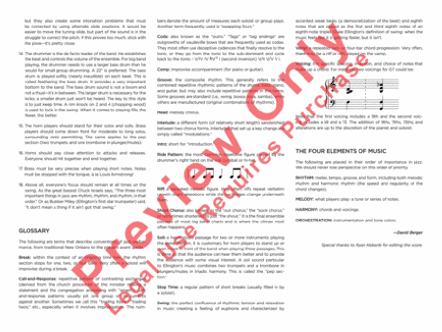 Don't Get Around Much Anymore Jazz Ensemble scores gallery preview page 4