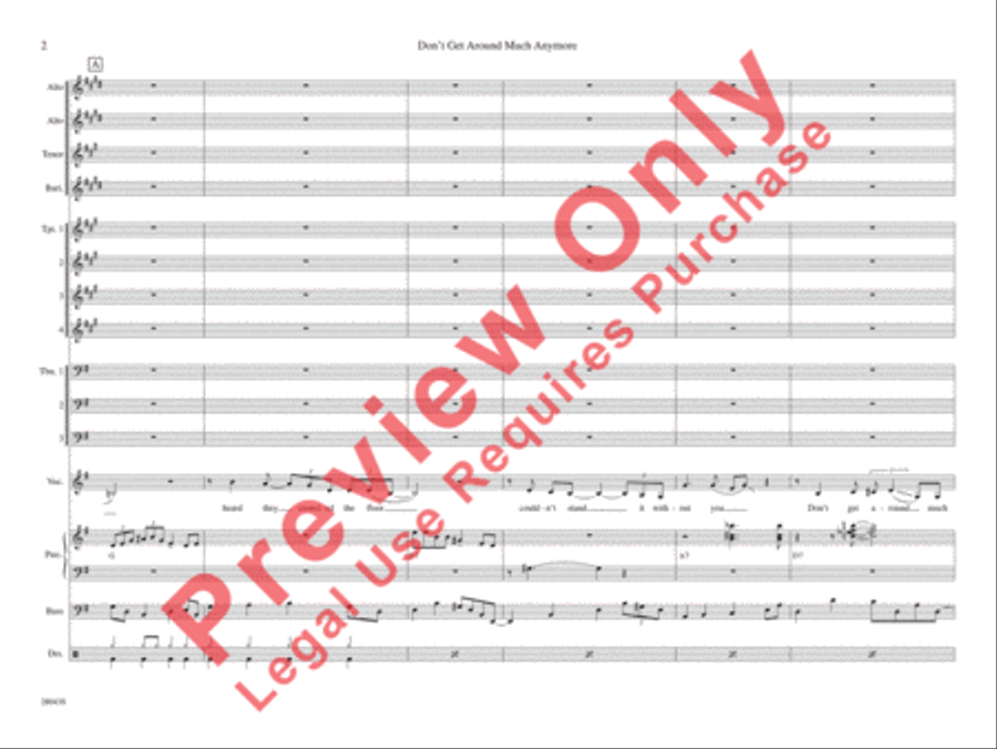 Don't Get Around Much Anymore Jazz Ensemble scores gallery preview page 7