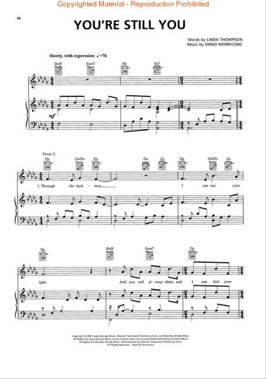 Josh Groban Piano, Vocal, Guitar scores gallery preview page 3