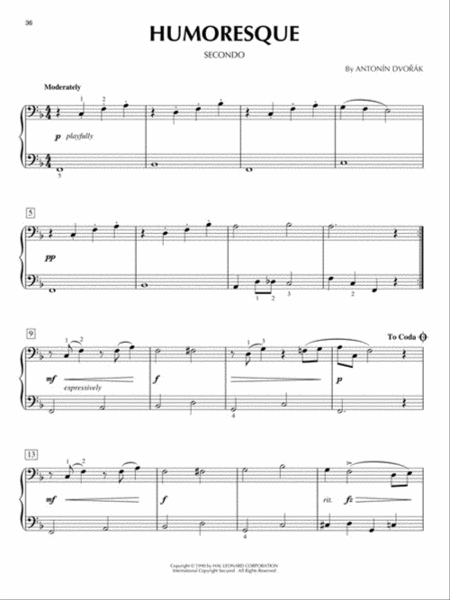 Classical Music 1 Piano, 4-Hands scores gallery preview page 5