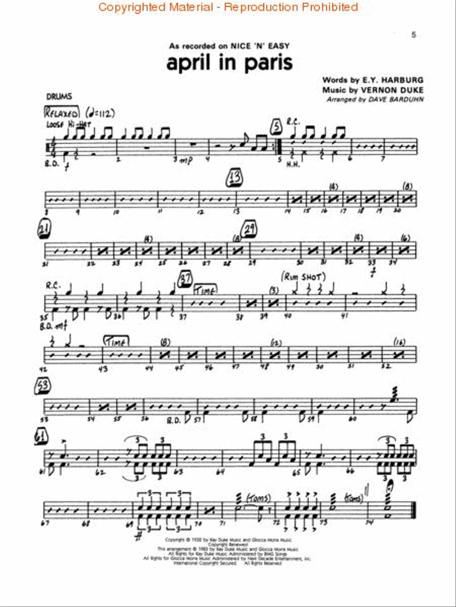 Swing Favorites – Drums Big Band scores gallery preview page 2